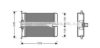 AVA QUALITY COOLING MS6187 Heat Exchanger, interior heating